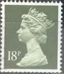 Sellos de Europa - Reino Unido -  Isabel II decimal machin