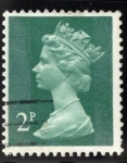 Stamps United Kingdom -  Isabel II decimal machin