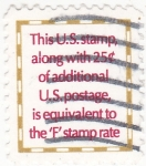 Sellos de America - Estados Unidos -  sello tasa adicional