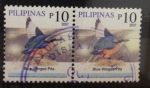 Sellos de Asia - Filipinas -  Blue-Winged Pitta