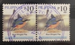 Stamps Philippines -  Blue-Winged Pitta