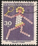 Stamps Czechoslovakia -  80 aniversario de tenis Checoslovaquia