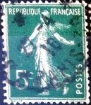 Stamps France -  Intercambio 0,25 usd 5 cent. 1907