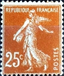 Stamps France -  Intercambio 0,20 usd 25 cent. 1927