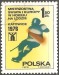 Sellos del Mundo : Europa : Polonia : Campeonato de Europa de hockey sobre hielo