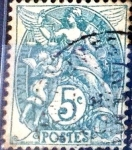 Stamps : Europe : France :  Intercambio 0,35 usd 5 cent. 1900