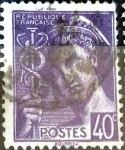 Stamps France -  Intercambio 0,20 usd 40 cent. 1939