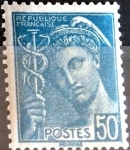 Stamps France -  Intercambio 0,20 usd 50 cent. 1942