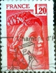 Stamps France -  Intercambio 0,20 usd 1,20 fr. 1978