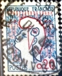 Stamps France -  Intercambio 0,20 usd 0,20 fr. 1961