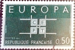 Stamps France -  Intercambio jxn 0,25 usd 0,50 fr. 1963