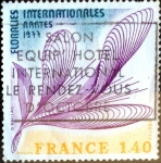 Stamps France -  Intercambio jxn 0,45 usd 1,40 fr. 1977