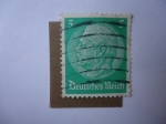 Stamps Germany -  Mariscal Paul Von Hindenburg (Alemania Imperial) 3er-Reich
