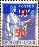 Stamps France -  Intercambio jxn 0,20 usd 50 s. 90 cent. 1940