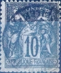 Stamps Europe - France -  Intercambio 1,00 usd 10 cent. 1877