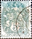 Stamps France -  Intercambio 0,35 usd 5 cent. 1900