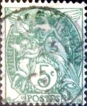Sellos de Europa - Francia -  Intercambio 0,35 usd 5 cent. 1900