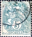 Stamps France -  Intercambio 0,35 usd 5 cent. 1900