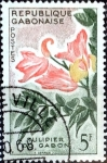 Stamps : Africa : Gabon :  Intercambio 0,60 usd 5 fr. 1961