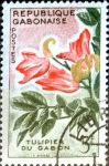Stamps : Africa : Gabon :  Intercambio 0,60 usd 5 fr. 1961