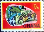 Stamps : Africa : Gabon :  Intercambio 0,20 usd 9 np. 1967