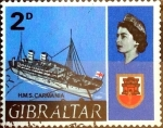 Sellos de Europa - Gibraltar -  Intercambio crxf2 0,20 usd 2 p. 1967