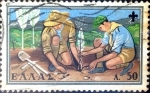 Stamps Greece -  Intercambio crxf 0,20 usd 50 leptas 1960