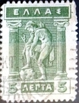 Stamps Greece -  Intercambio 0,20 usd 5 leptas 1913