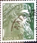 Stamps Greece -  Intercambio 0,20 usd 500 dracma 1954
