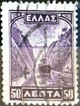 Stamps : Europe : Greece :  Intercambio 0,20 usd 50 leptas 1927