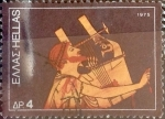 Stamps Greece -  Intercambio 0,20 usd 4 dracmas. 1975