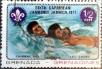 Stamps : America : Grenada :  Intercambio nfxb 0,20 usd 1/2 cent. 1977