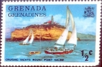 Stamps Grenada -  Intercambio 0,20 usd 1/2 cent. 1975