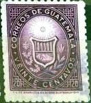 Stamps : America : Guatemala :  Intercambio 0,30 usd 20 cent. 1964