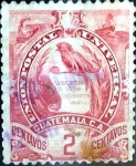 Stamps : America : Guatemala :  Intercambio 0,25 usd 2 cent. 1900