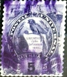 Stamps America - Guatemala -  Intercambio 0,20 usd 5 cent. 1888