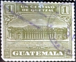Sellos de America - Guatemala -  Intercambio 0,25 usd 1 cent. 1927