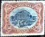 Sellos de America - Guatemala -  Intercambio 0,40 usd 50 cent. 1902