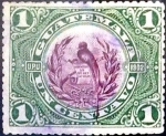 Stamps Guatemala -  Intercambio cr2f 0,20 usd 1 cent. 1902