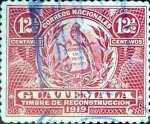 Sellos de America - Guatemala -  Intercambio 0,20 usd 12,5 cent. 1919