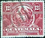 Sellos de America - Guatemala -  Intercambio 0,20 usd 12,5 cent. 1919