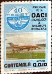 Stamps Guatemala -  Intercambio cr2f 0,20 usd 10 cent. 1987