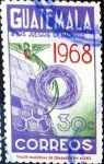 Stamps : America : Guatemala :  Intercambio 1,10 usd 30 cent. 1968