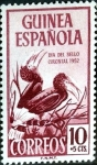 Stamps Spain -  Intercambio crxf2 0,20 usd  10 + 5 cent. 1952