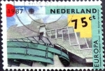 Stamps Netherlands -  Intercambio crxf 0,35 usd 75 cent. 1987