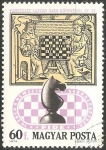 Stamps Hungary -  50th Anniversary of the International Chess Federation