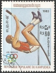 Stamps Cambodia -  Juegos Olimpicos Los Angeles 1984