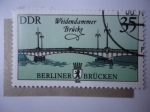 Stamps Germany -  Puente Brücken - Berliner Brücken.DDR.