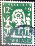 Stamps Netherlands -  Intercambio 0,20 usd 12 + 9 cent. 1961