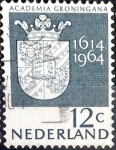 Stamps Netherlands -  Intercambio crxf 0,20 usd  12 cent. 1964